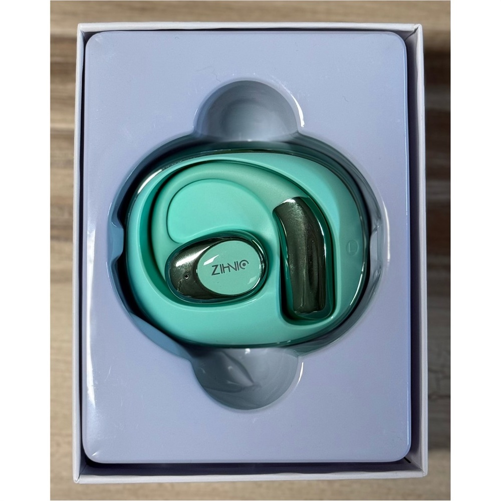 ZIHNIC True Wireless Open Ear Headphones S09 with Mic Green